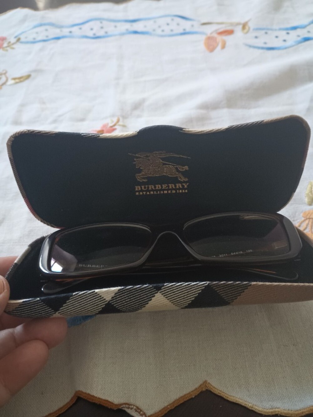 Burberry B 2008 3011 BROWN Rectangular Designer Frames 54-16 135 With Case